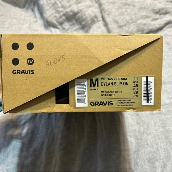 Gravis Dylan Rieder Slip On Sneakers in DK Navy Denim Size 11 NIB Discontinued